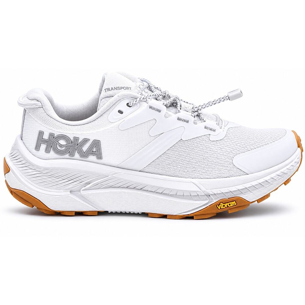 Hoka One One HOKA Transport White Running Lightweight Gum Vibram Souls Women’s 6